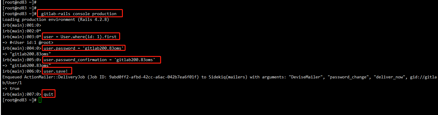 Gitlab忘记root用户密码解决办法